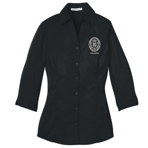 L6290 Ladies 3/4-Sleeve Blouse - (BCSD) Ladies 3/4 Sleeve Blouse Thumbnail