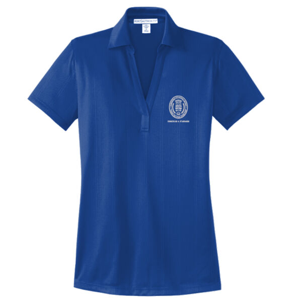 L528 Ladies Performance Fine Jacquard Polo - (BCSD) Ladies Performance Fine Jacquard Polo Thumbnail