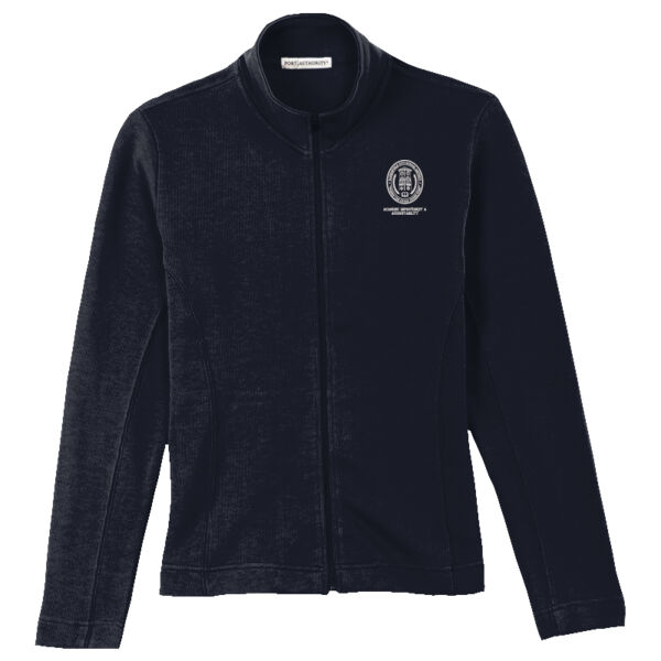 L221 Ladies Flatback Rib Full-Zip Jacket - (BCSD) Ladies Flatback Rib Full Zip Jacket Thumbnail