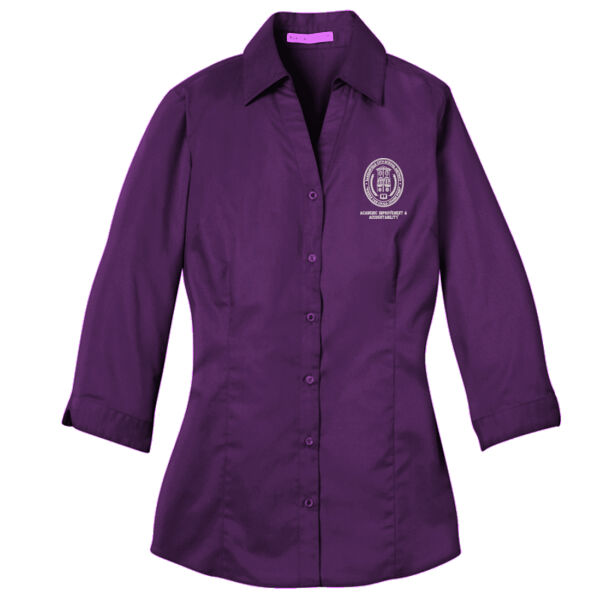 L6290 Ladies 3/4-Sleeve Blouse - (BCSD) Ladies 3/4 Sleeve Blouse Thumbnail