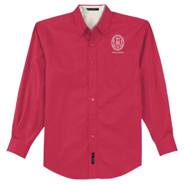 S608 Men's Long Sleeve Easy Care Shirt - (BCSD) Long Sleeve Easy Care Shirt Thumbnail