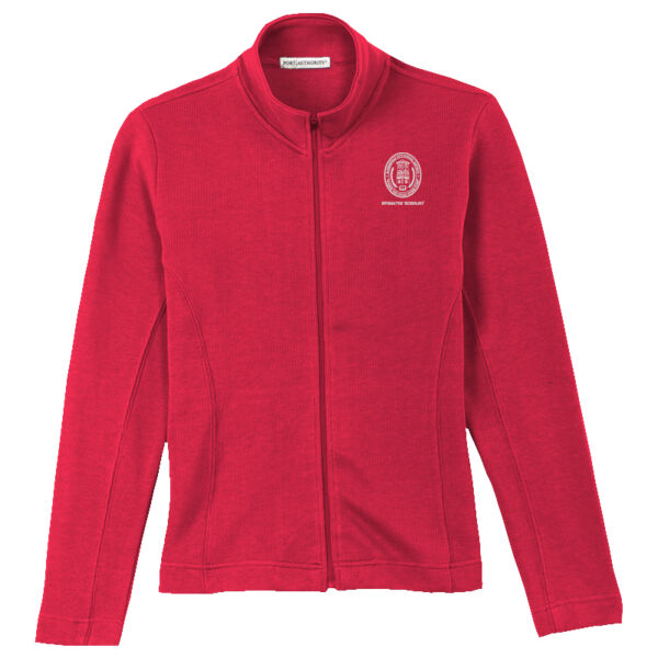 L221 Ladies Flatback Rib Full-Zip Jacket - (BCSD) Ladies Flatback Rib Full Zip Jacket Thumbnail