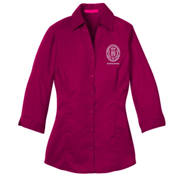 L6290 Ladies 3/4-Sleeve Blouse - (BCSD) Ladies 3/4 Sleeve Blouse Thumbnail